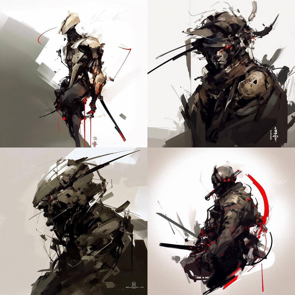 Benedick Bana style, Midjourney V5, render 1 of 4