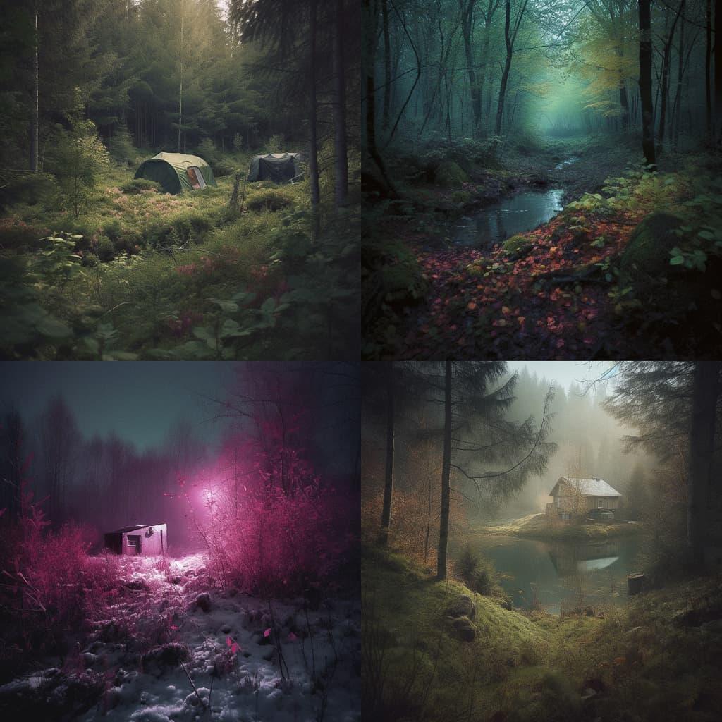 Benoit Paille style, Midjourney V5, render 1 of 4