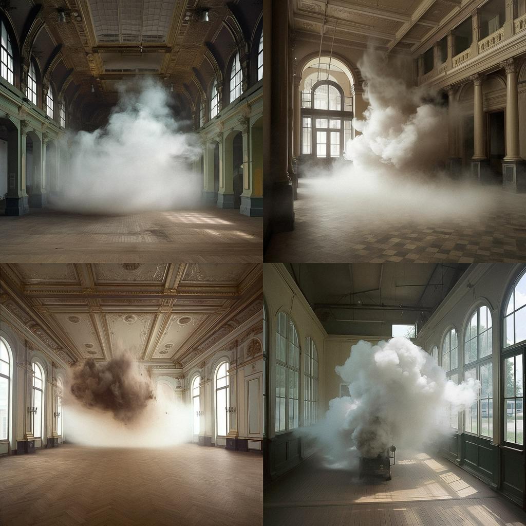 Berndnaut Smilde style, Midjourney V5, render 1 of 4