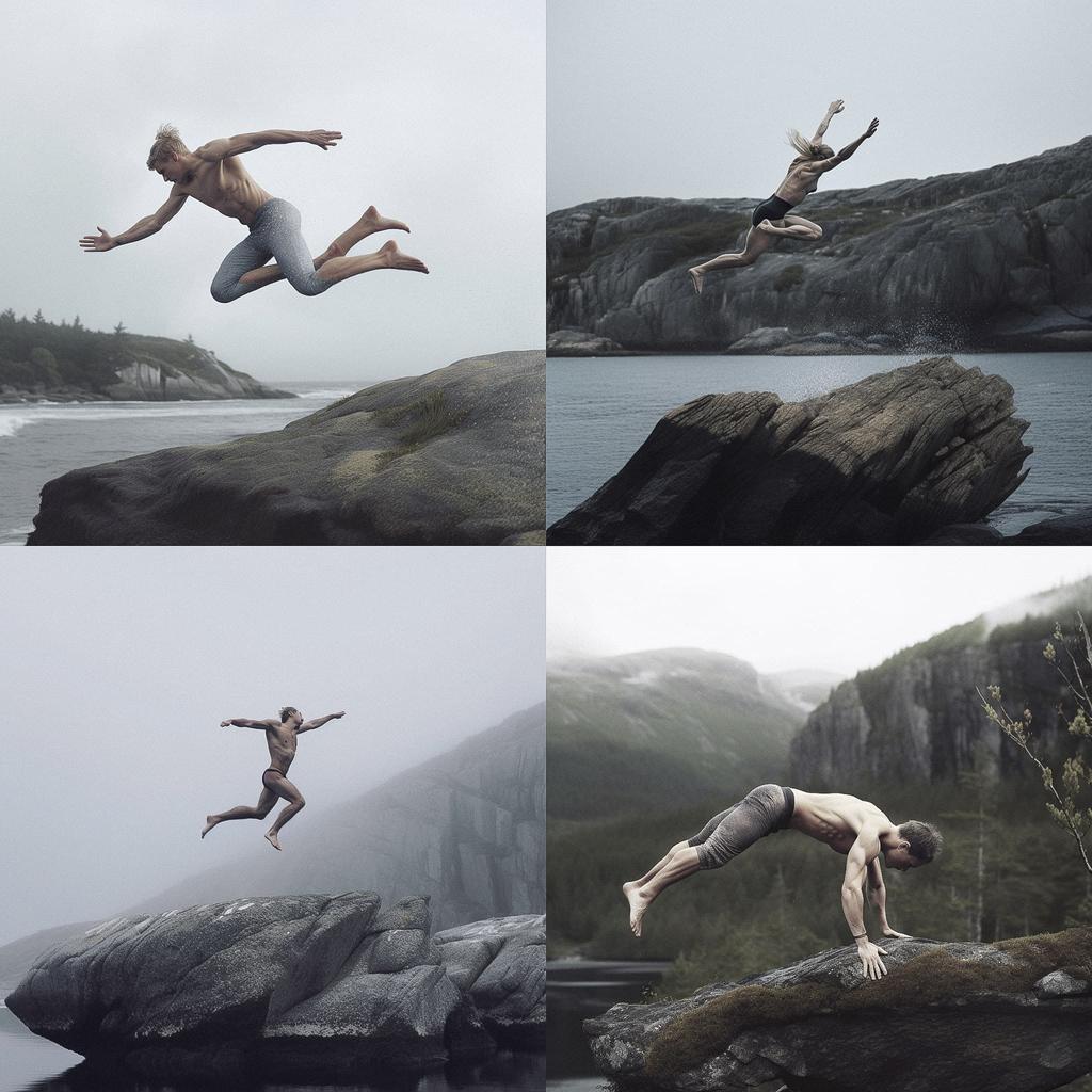 Bertil Nilsson style, Midjourney V5, render 1 of 4