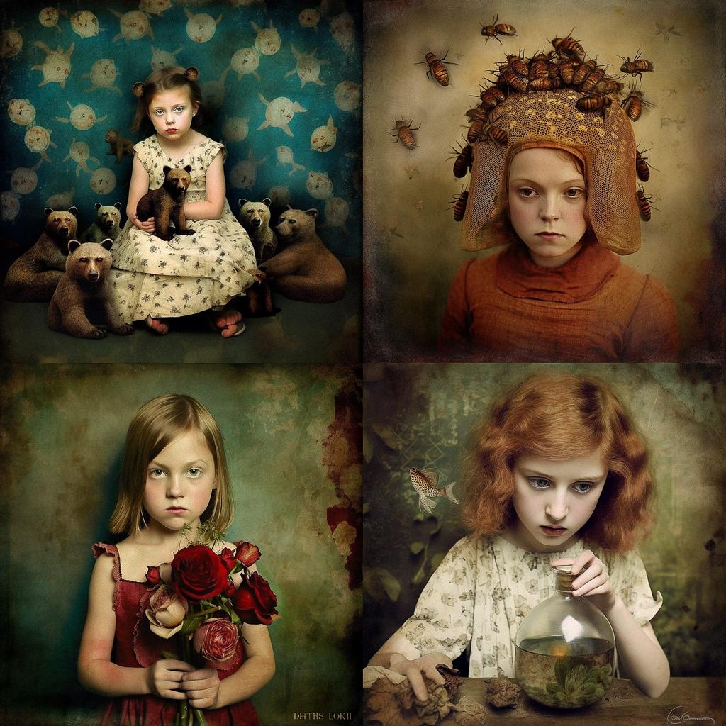 Beth Conklin style, Midjourney V5, render 1 of 4