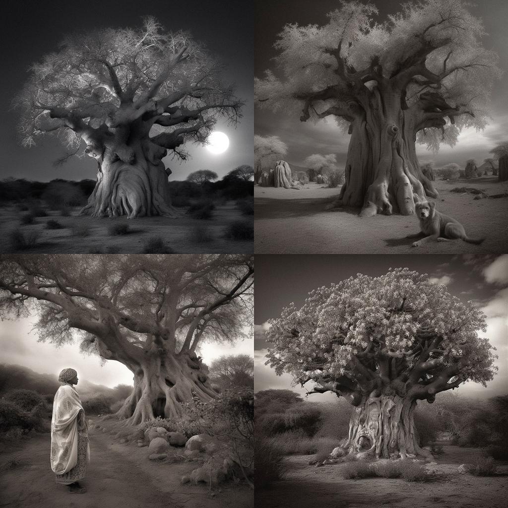 Beth Moon style, Midjourney V5, render 1 of 4