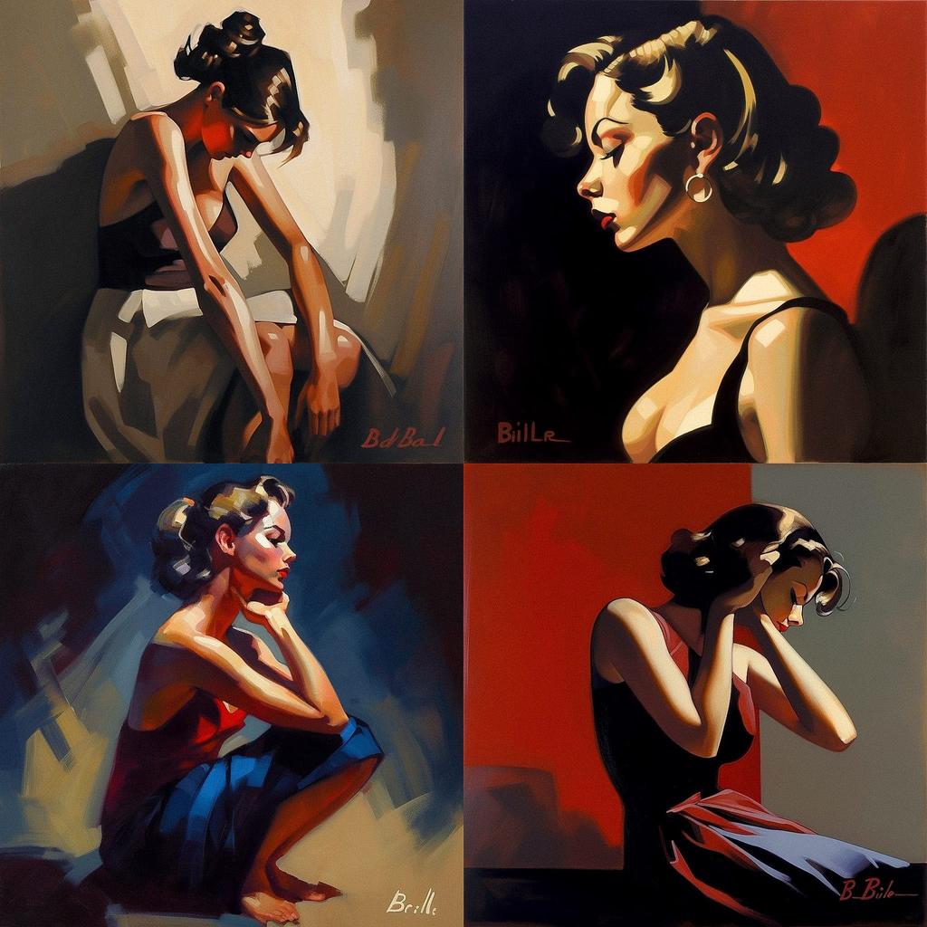 Bill Brauer style, Midjourney V5, render 1 of 4