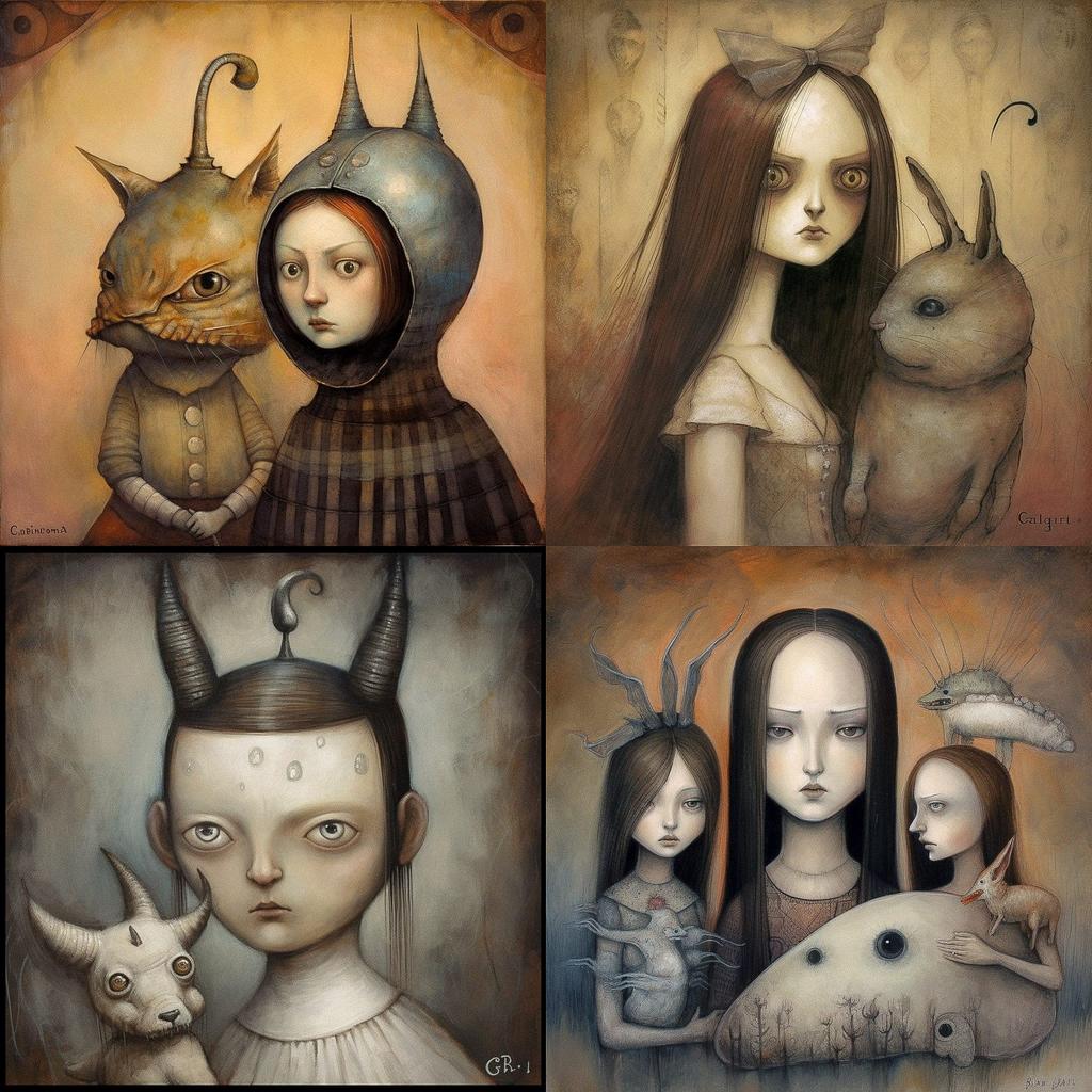 Bill Carman style, Midjourney V5, render 1 of 4