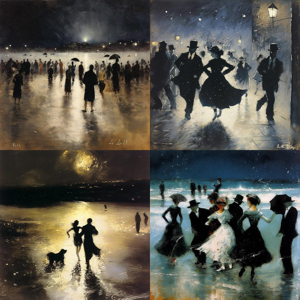 Bill Jacklin style, Midjourney V5, render 1 of 4