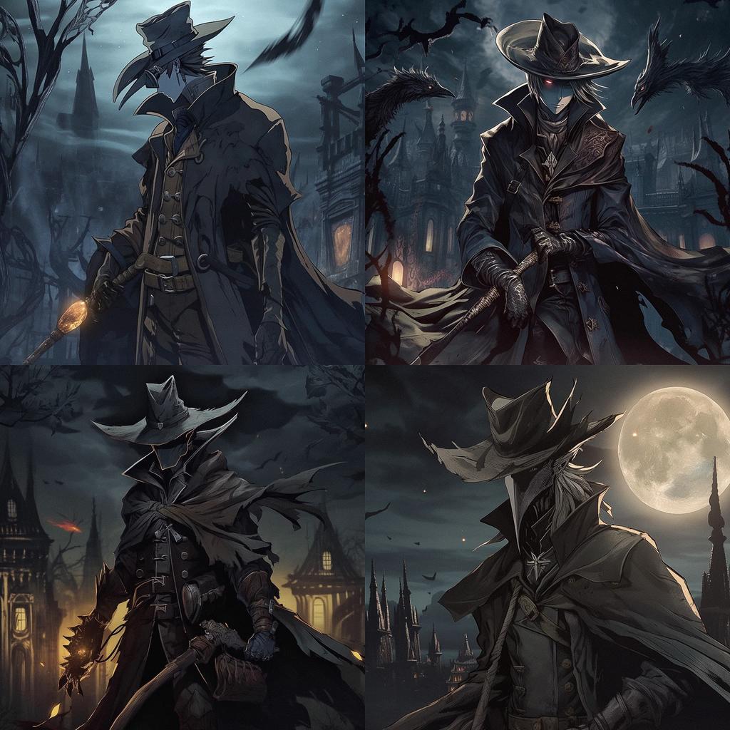 Bloodborne style, Midjourney V5, render 1 of 4