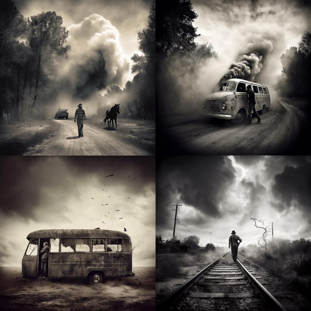 Brandon Kidwell style, Midjourney V5, render 1 of 4