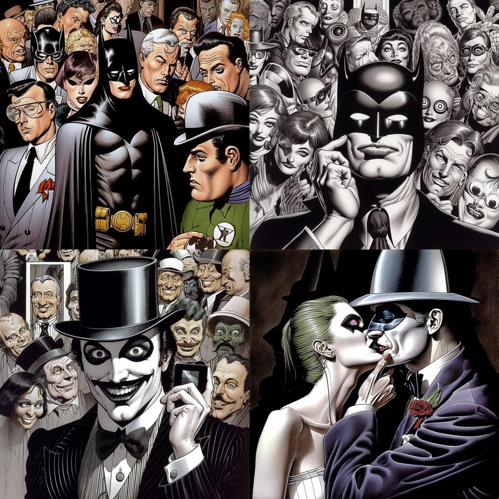 Brian Bolland style, Midjourney V5, render 1 of 4