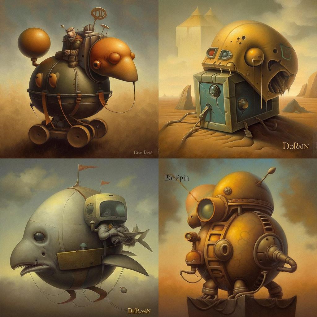 Brian Despain style, Midjourney V5, render 1 of 4