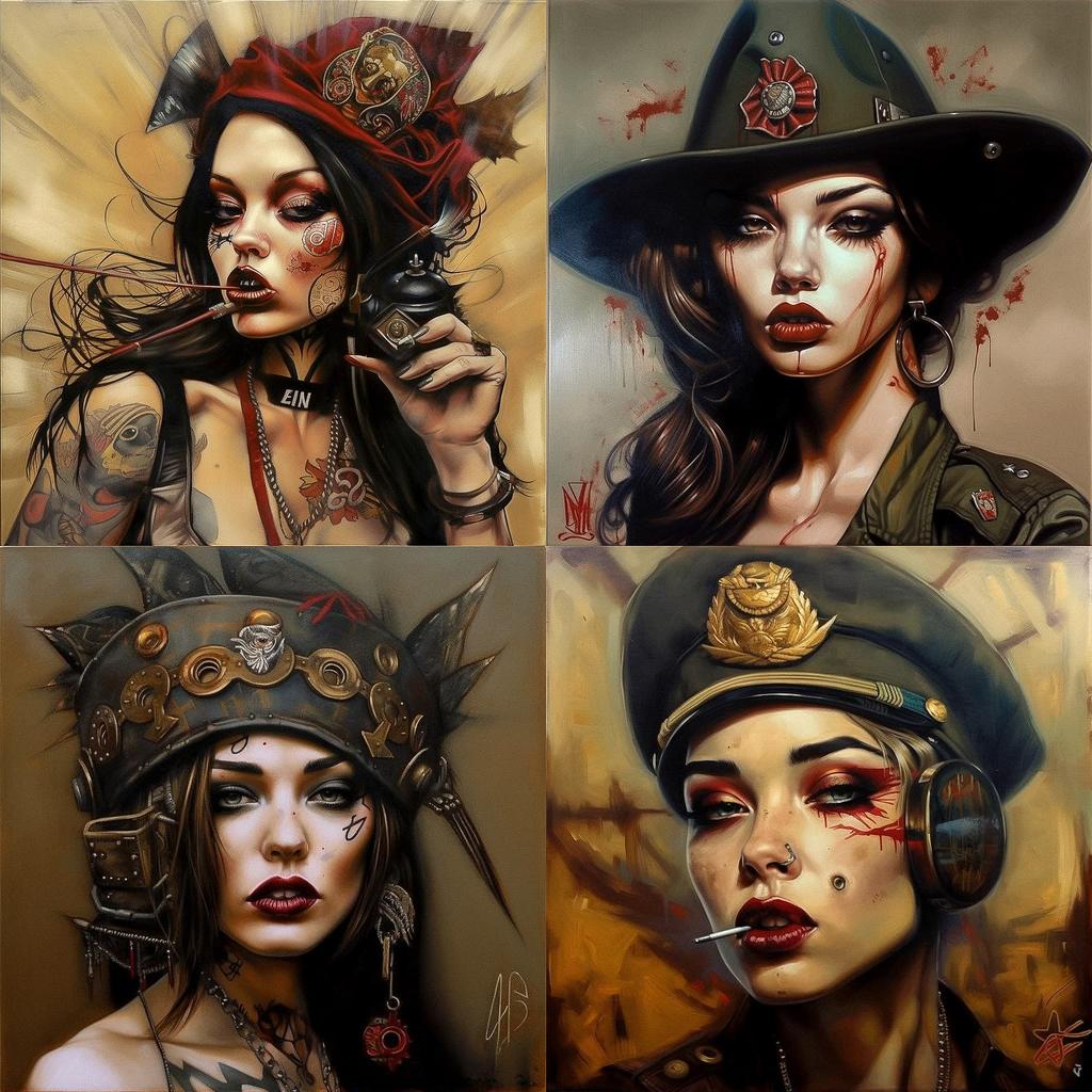 Brian M. Viveros style, Midjourney V5, render 1 of 4