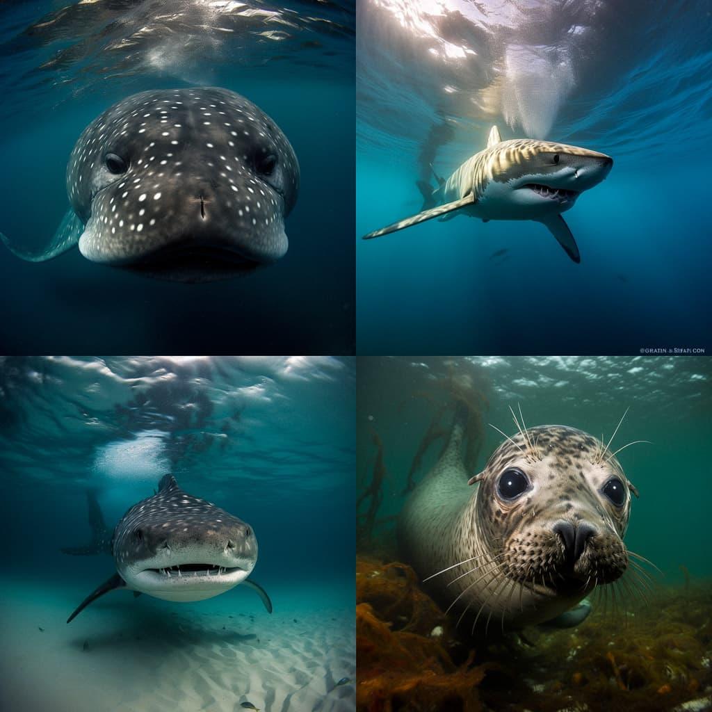 Brian Skerry style, Midjourney V5, render 1 of 4