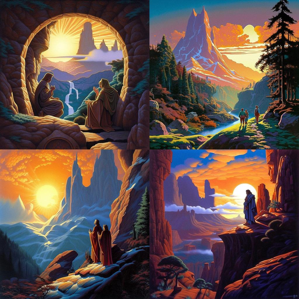 Brothers Hildebrandt style, Midjourney V5, render 1 of 4