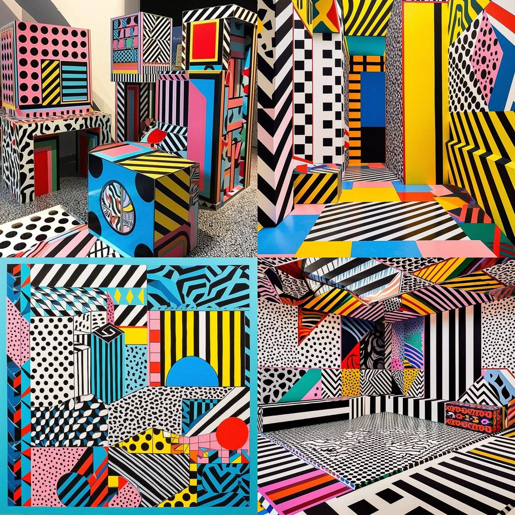 Camille Walala style, Midjourney V5, render 1 of 4
