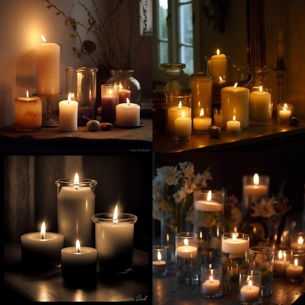 Candlelit style, Midjourney V5, render 1 of 4