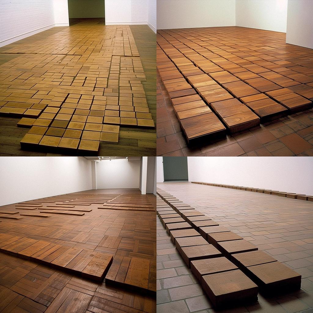 Carl Andre style, Midjourney V5, render 1 of 4