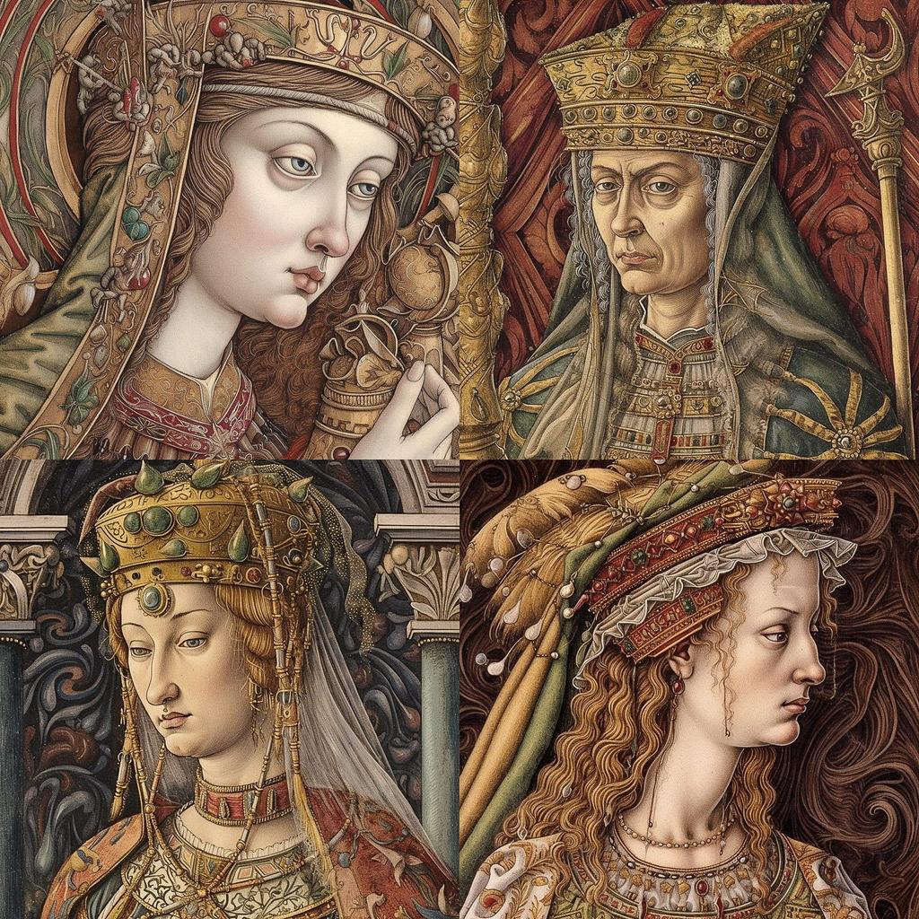 Carlo Crivelli style, Midjourney V5, render 1 of 4