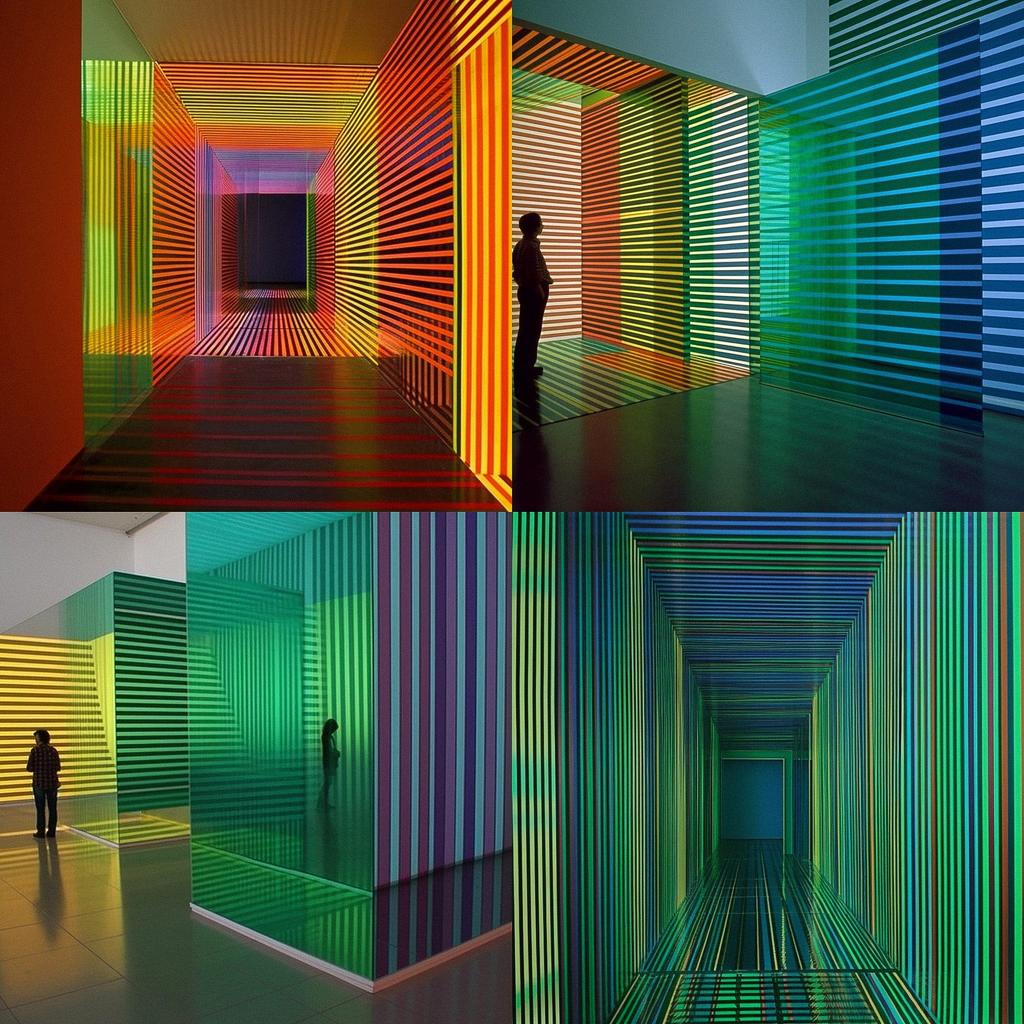 Carlos Cruz-Diez style, Midjourney V5, render 1 of 4