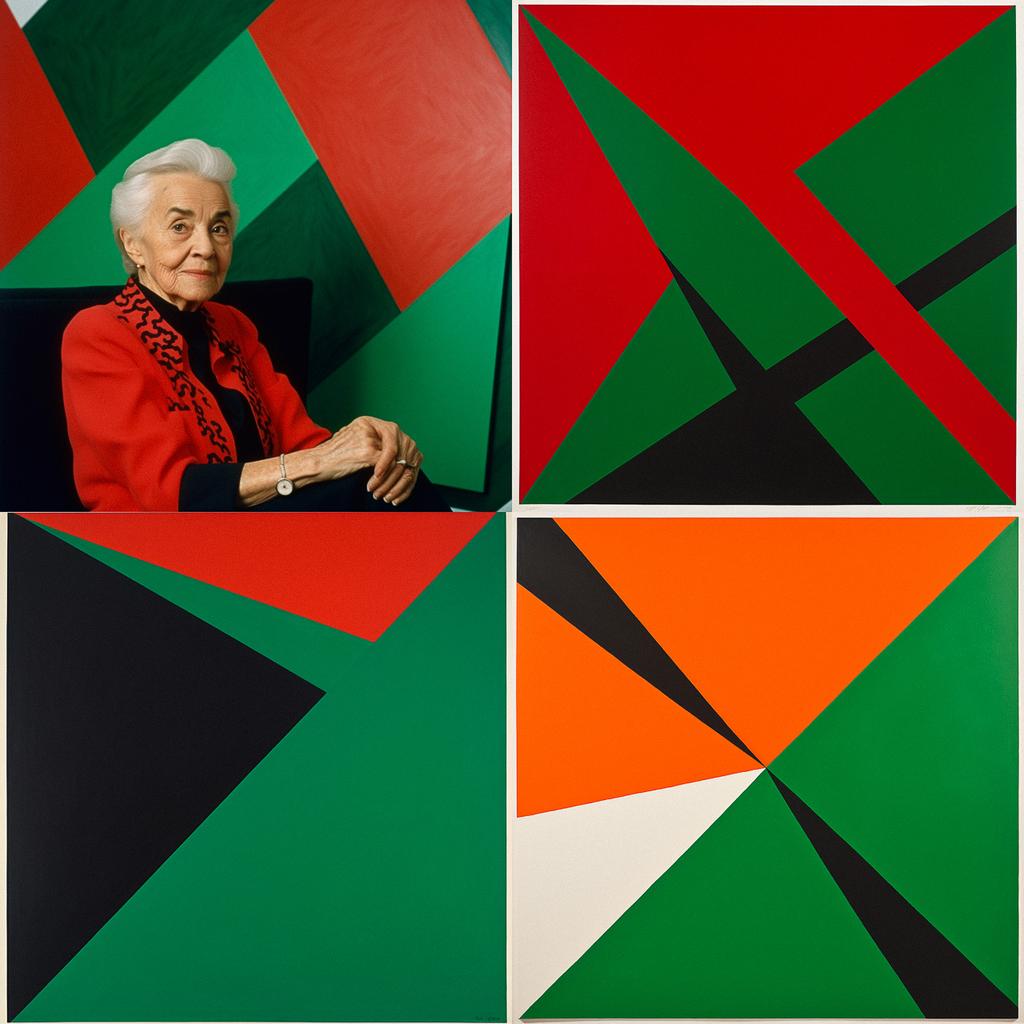 Carmen Herrera style, Midjourney V5, render 1 of 4