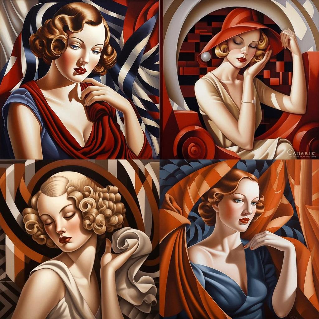 Catherine Abel style, Midjourney V5, render 1 of 4