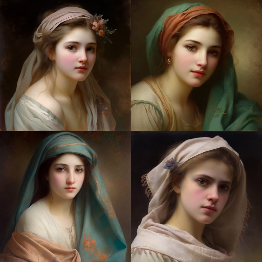 Charles-Amable Lenoir style, Midjourney V5, render 1 of 4