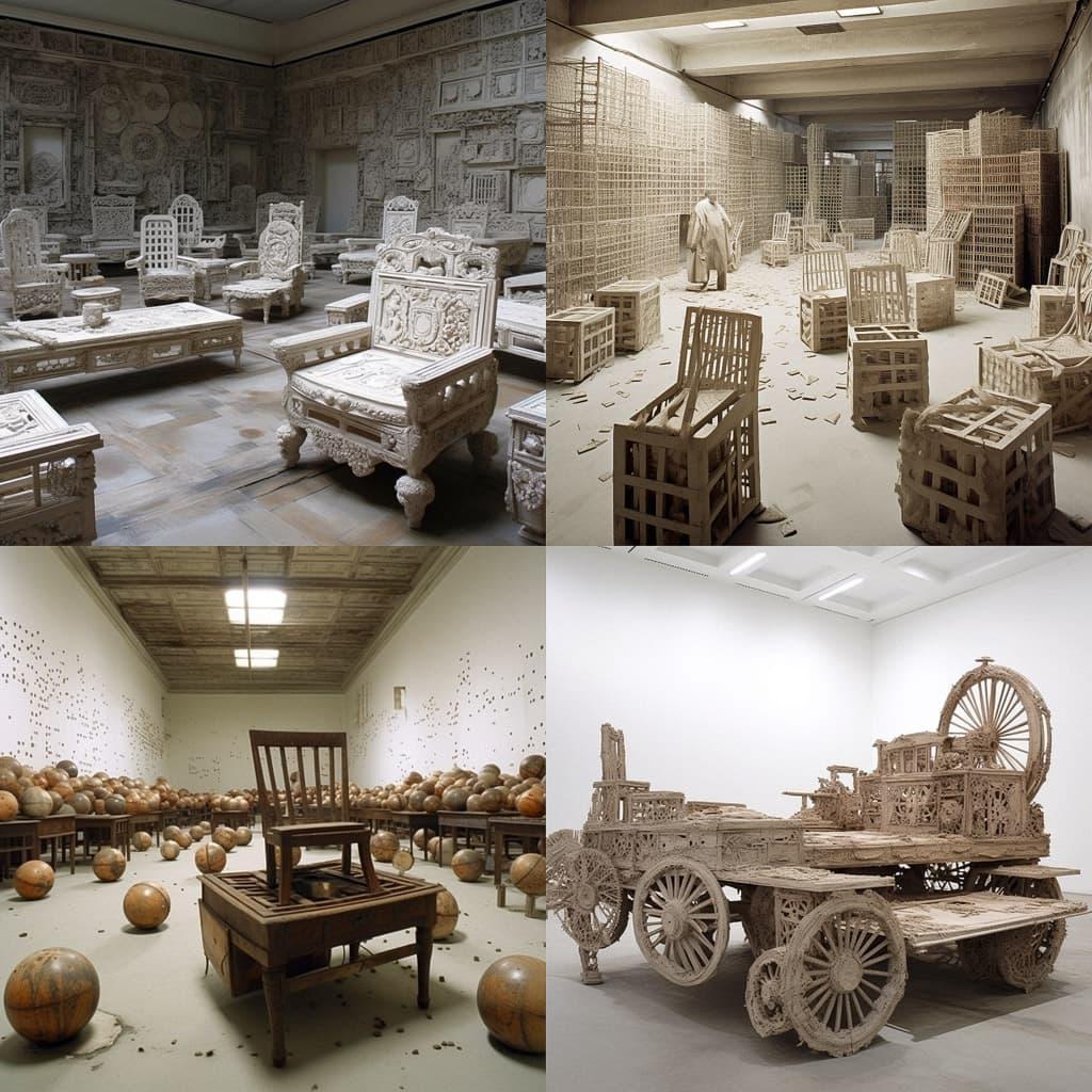 Chen Zhen style, Midjourney V5, render 1 of 4