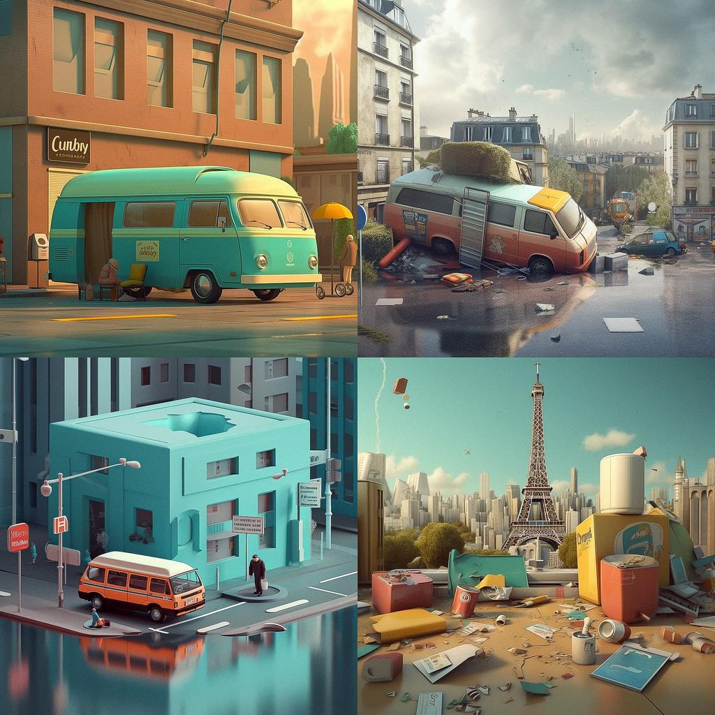 Chris LaBrooy style, Midjourney V5, render 1 of 4