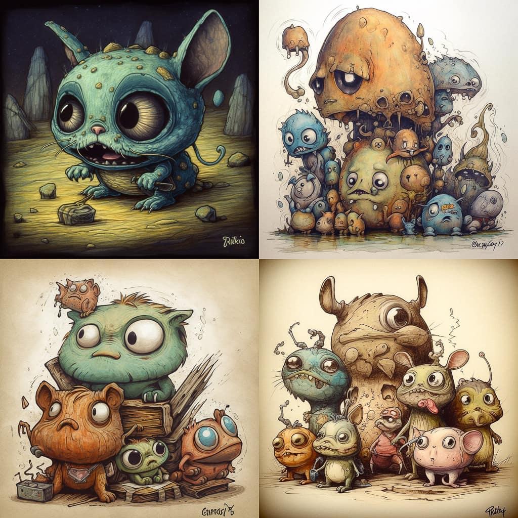 Chris Ryniak style, Midjourney V5, render 1 of 4