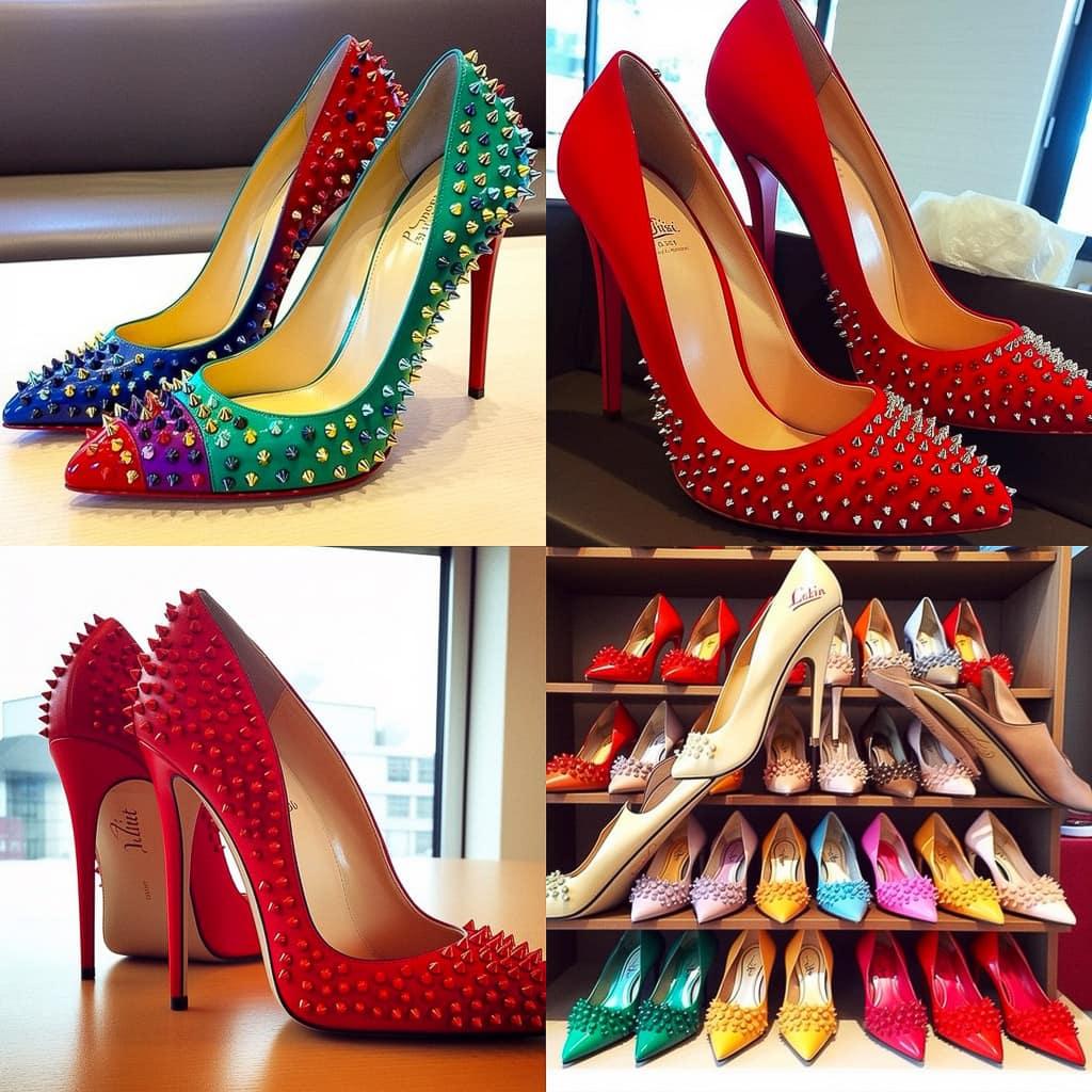 Christian Louboutin style, Midjourney V5, render 1 of 4