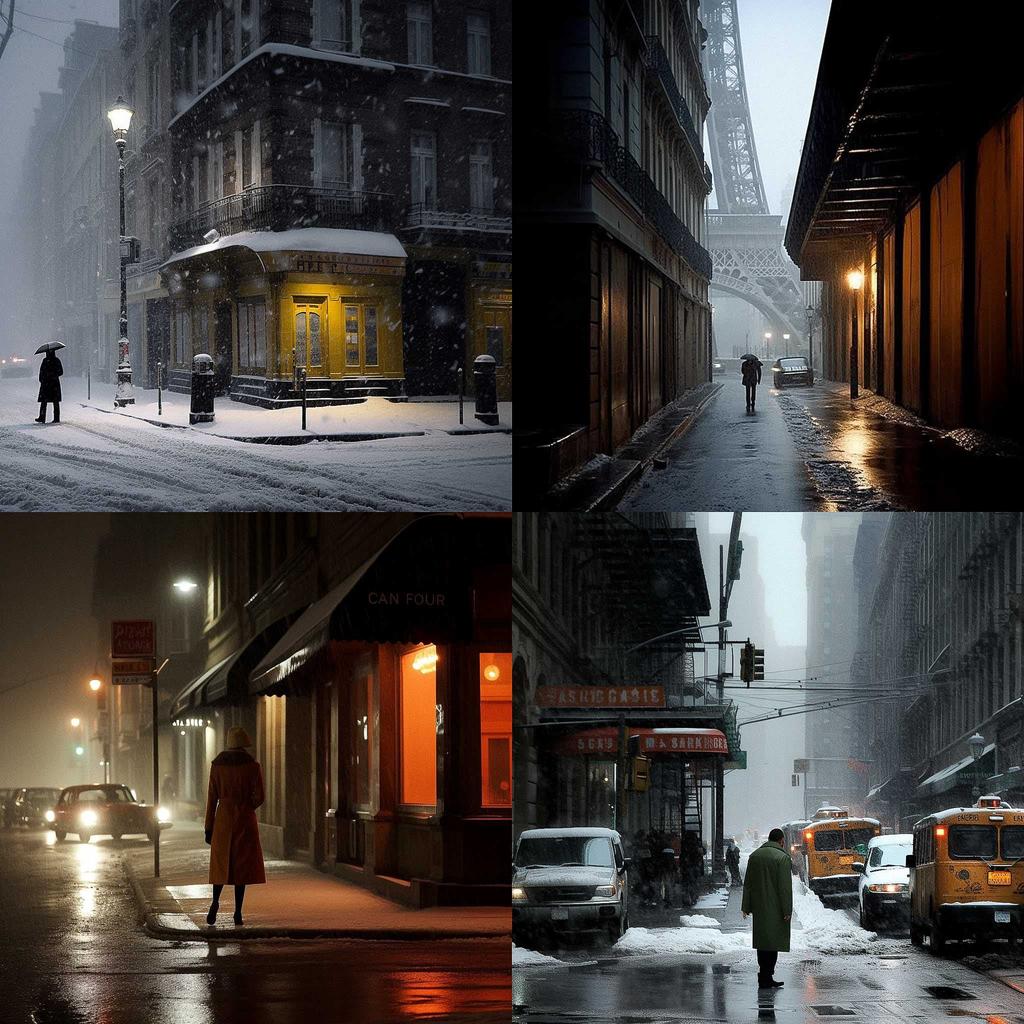 Christophe Jacrot style, Midjourney V5, render 1 of 4