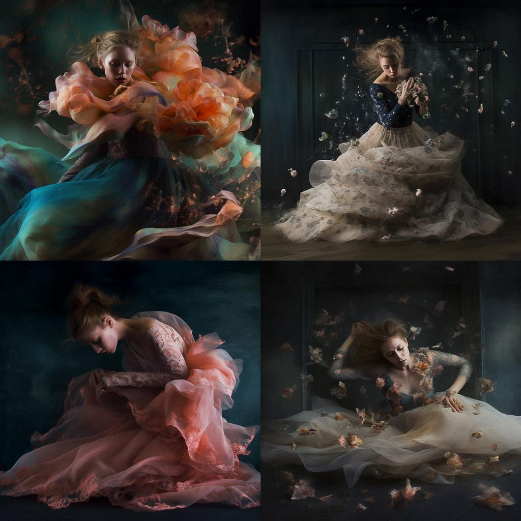 Christy Lee Rogers style, Midjourney V5, render 1 of 4