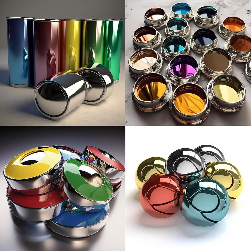 Chrome colors style, Midjourney V5, render 1 of 4