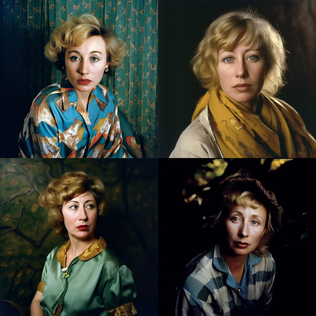 Cindy Sherman style, Midjourney V5, render 1 of 4