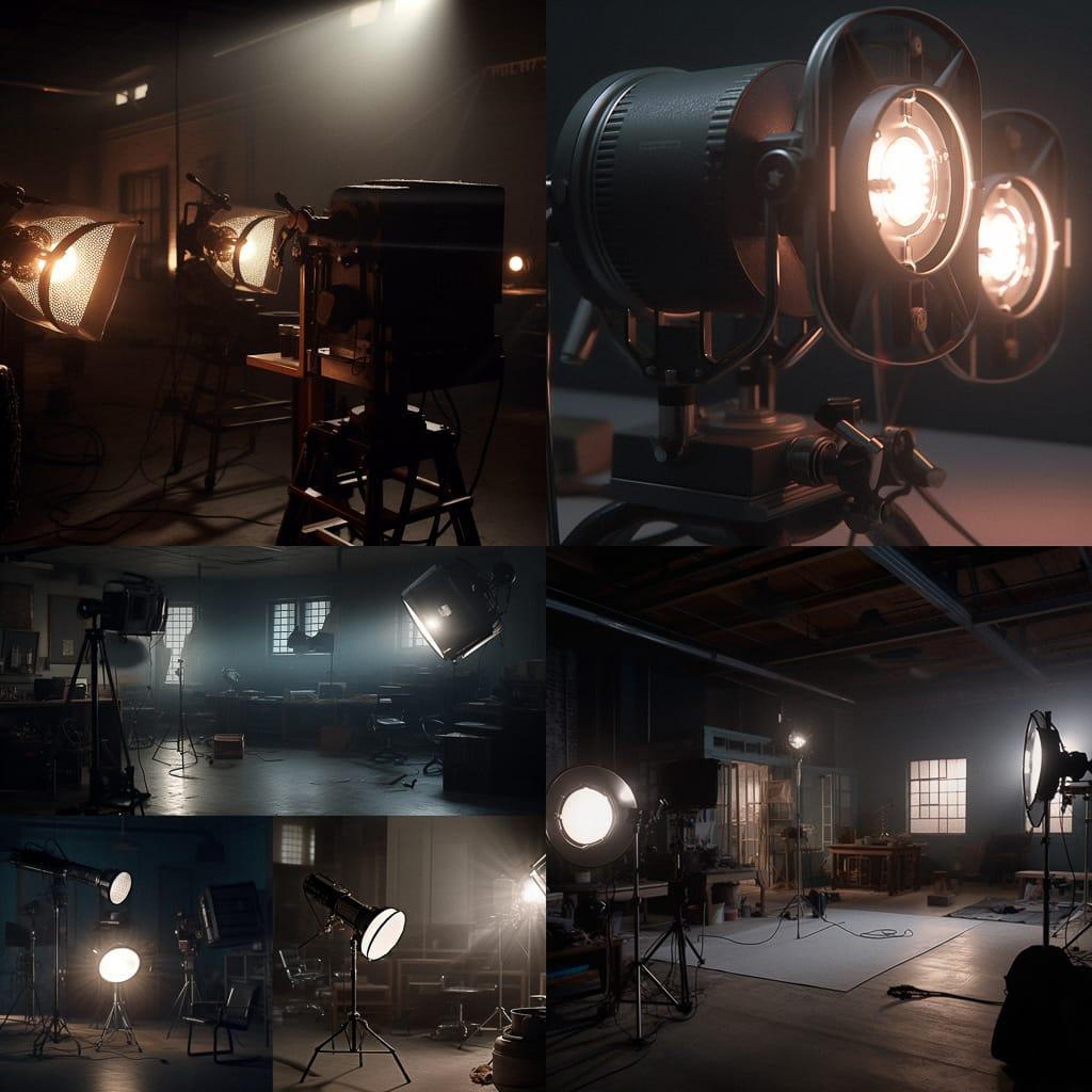 Cinematic lighting style, Midjourney V5, render 1 of 4