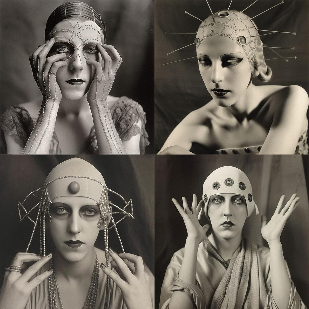 Claude Cahun style, Midjourney V5, render 1 of 4