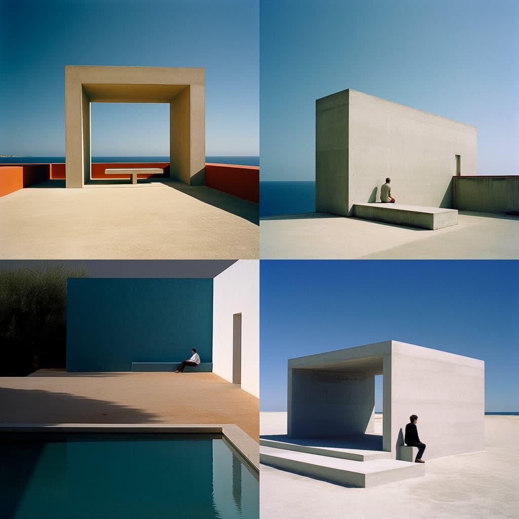 Claudio Silvestrin style, Midjourney V5, render 1 of 4