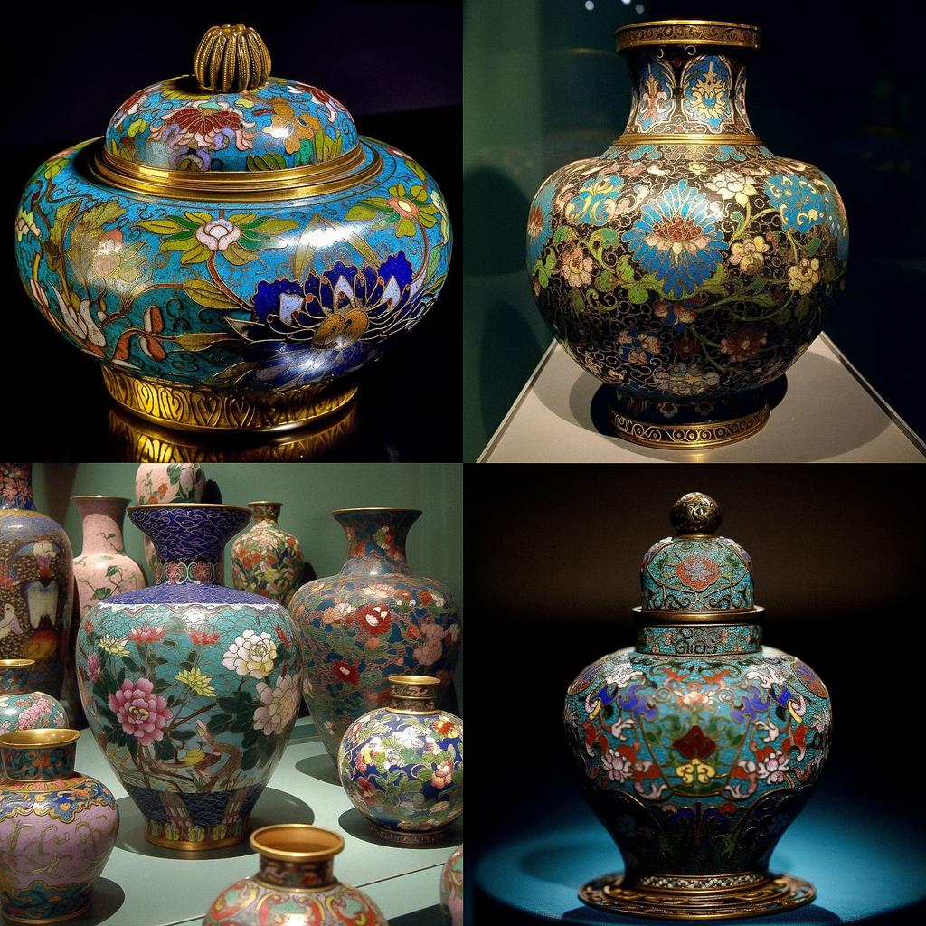 Cloisonnism style, Midjourney V5, render 1 of 4