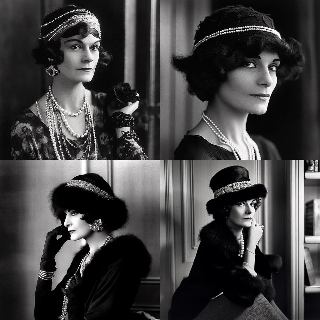 Coco Chanel style, Midjourney V5, render 1 of 4