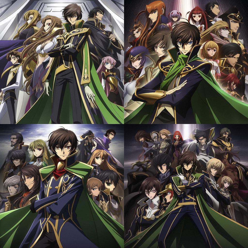 Code Geass style, Midjourney V5, render 1 of 4