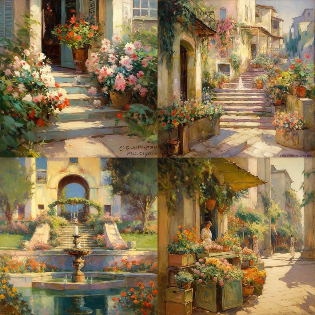 Colin Campbell Cooper style, Midjourney V5, render 1 of 4