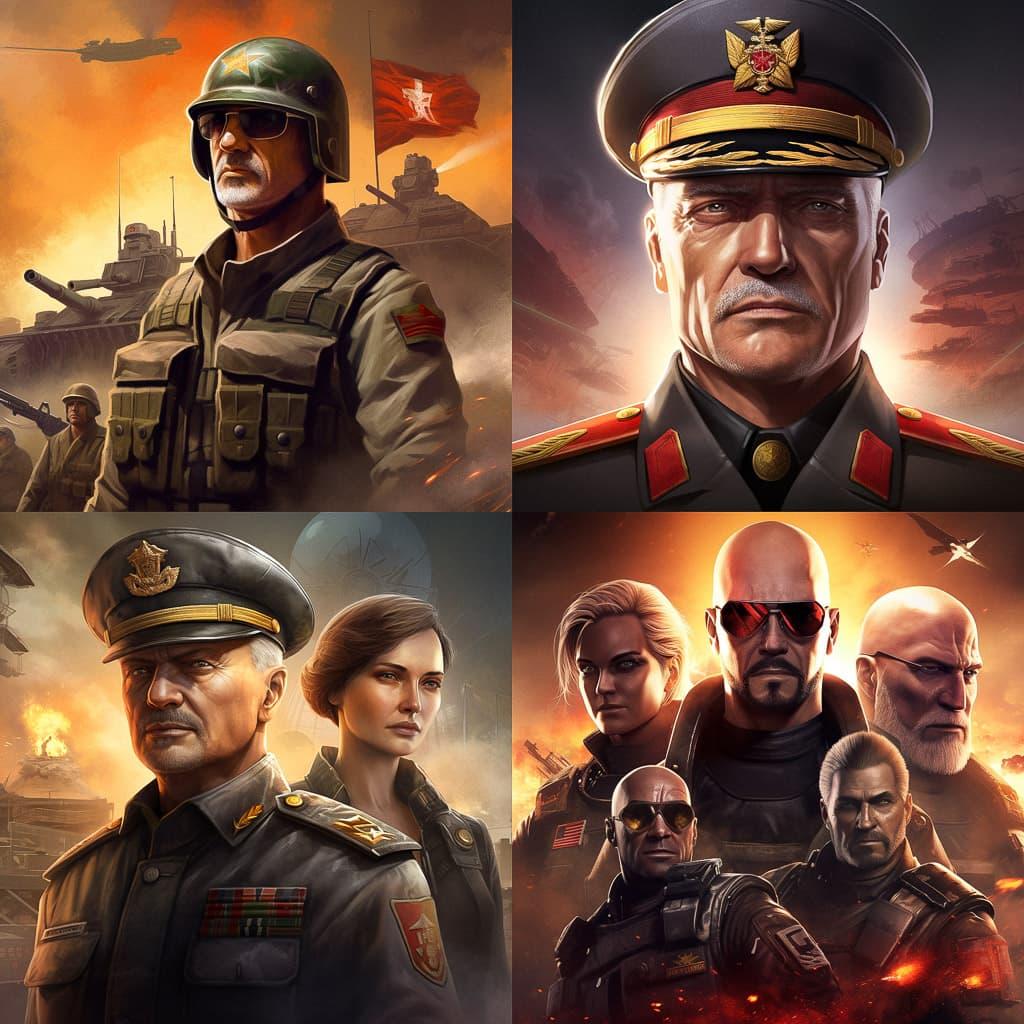 Command & Conquer style, Midjourney V5, render 1 of 4