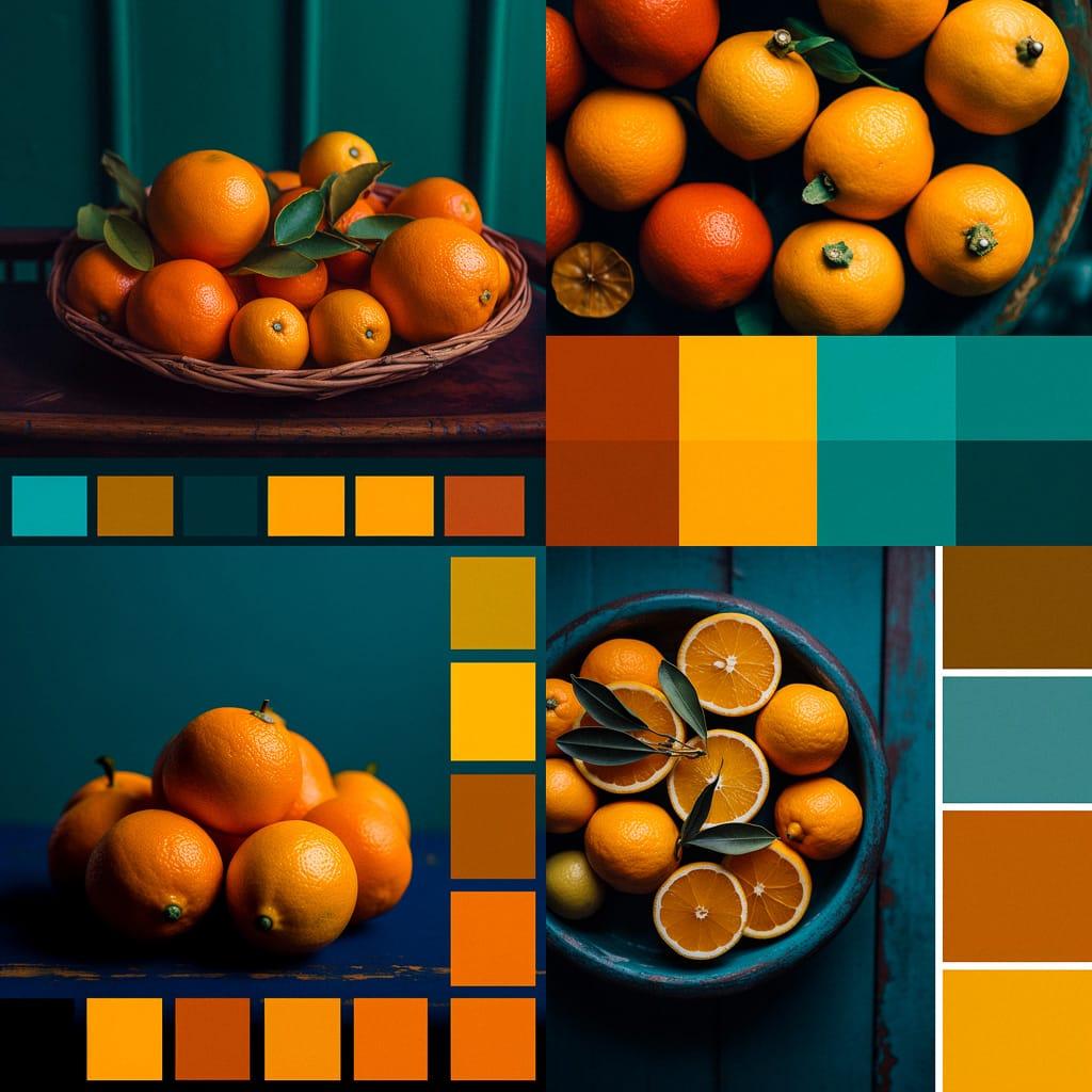 Complementary colors style, Midjourney V5, render 1 of 4