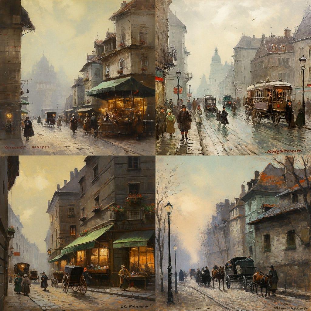 Constantin Kousnetzoff style, Midjourney V5, render 1 of 4