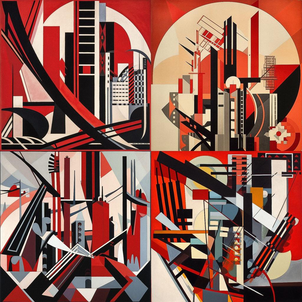 Constructivism style, Midjourney V5, render 1 of 4