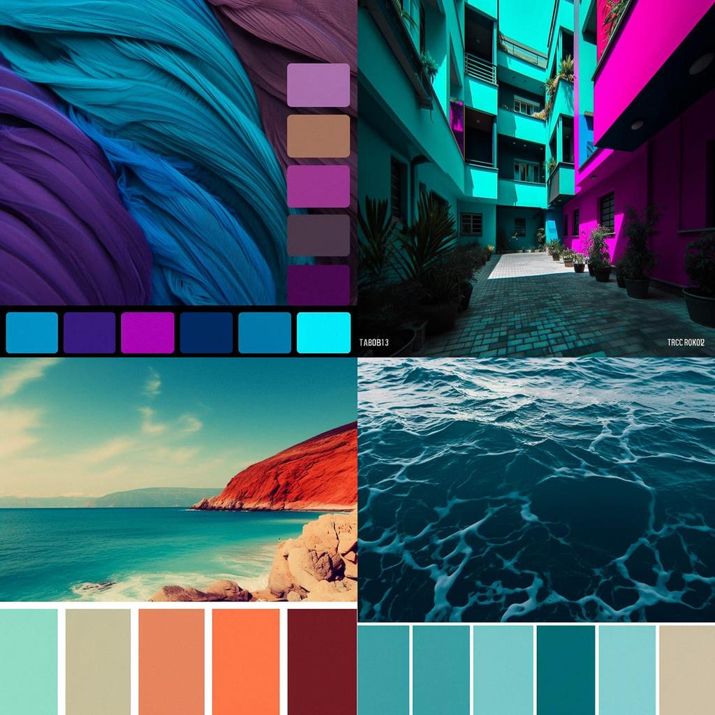 Cool colors style, Midjourney V5, render 1 of 4