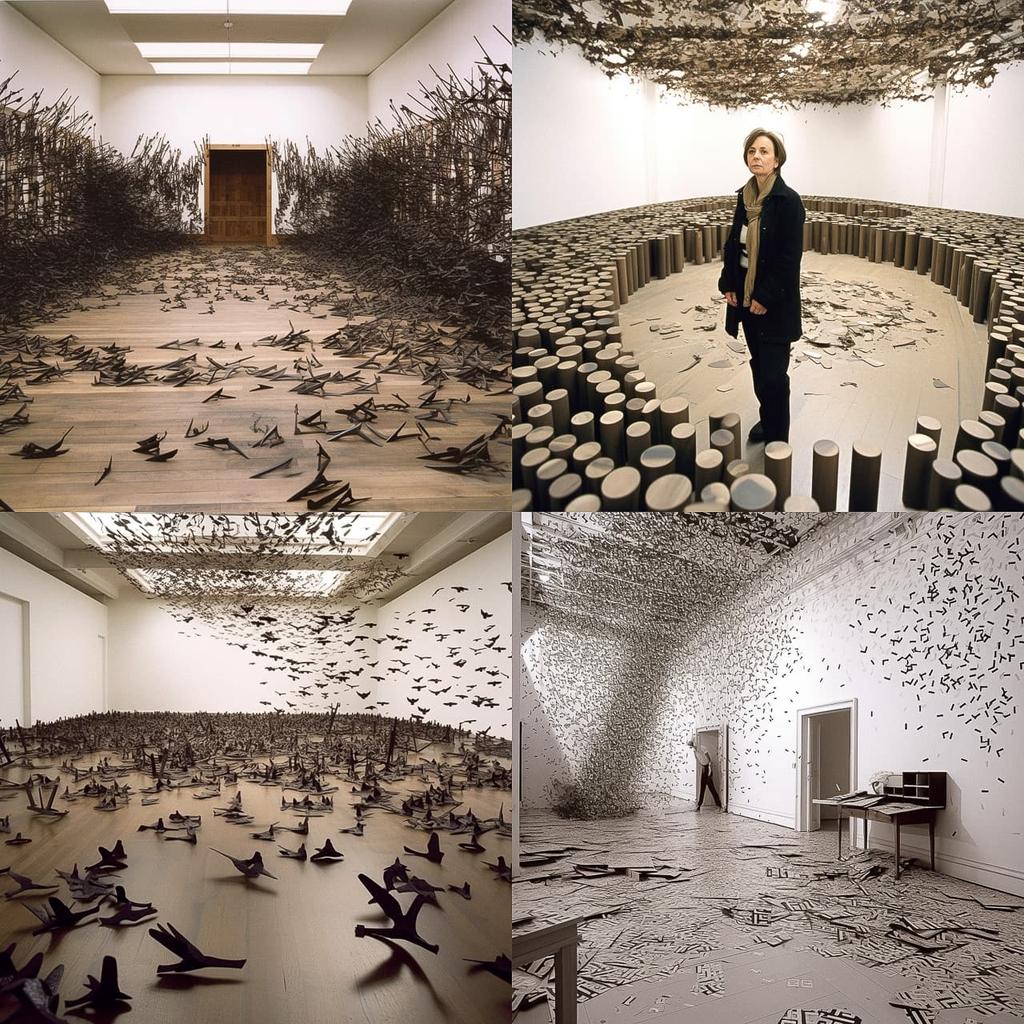 Cornelia Parker style, Midjourney V5, render 1 of 4