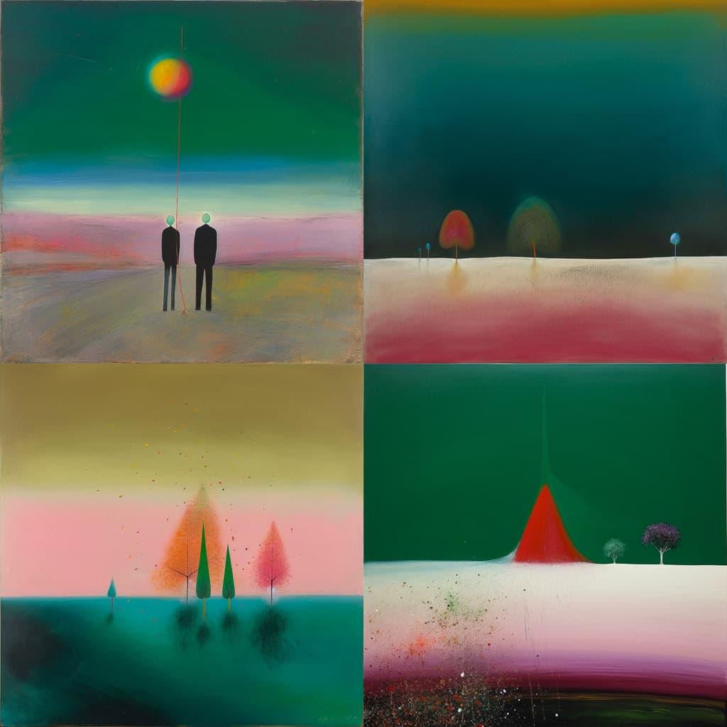 Craigie Aitchison style, Midjourney V5, render 1 of 4