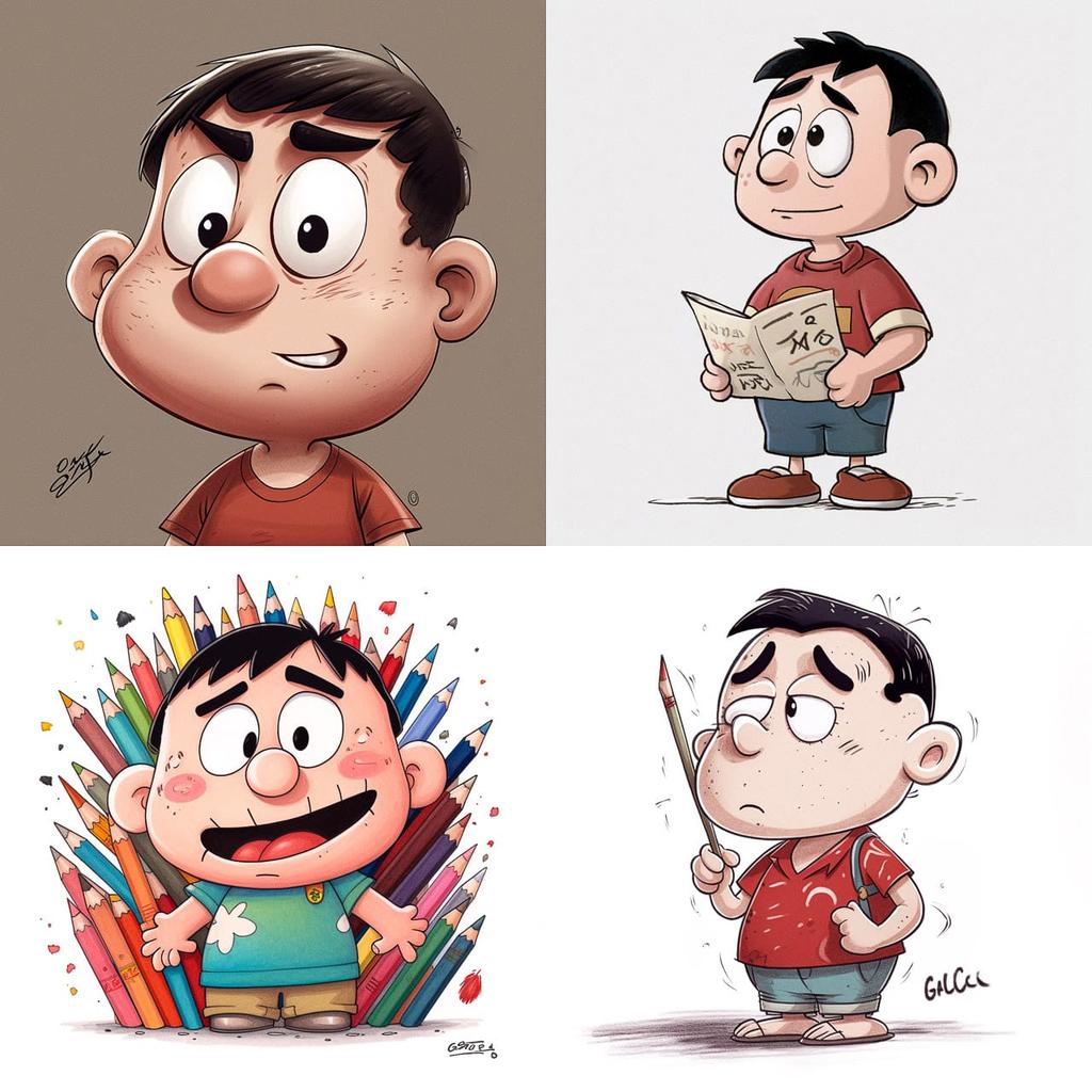 Crayon Shin-chan style, Midjourney V5, render 1 of 4