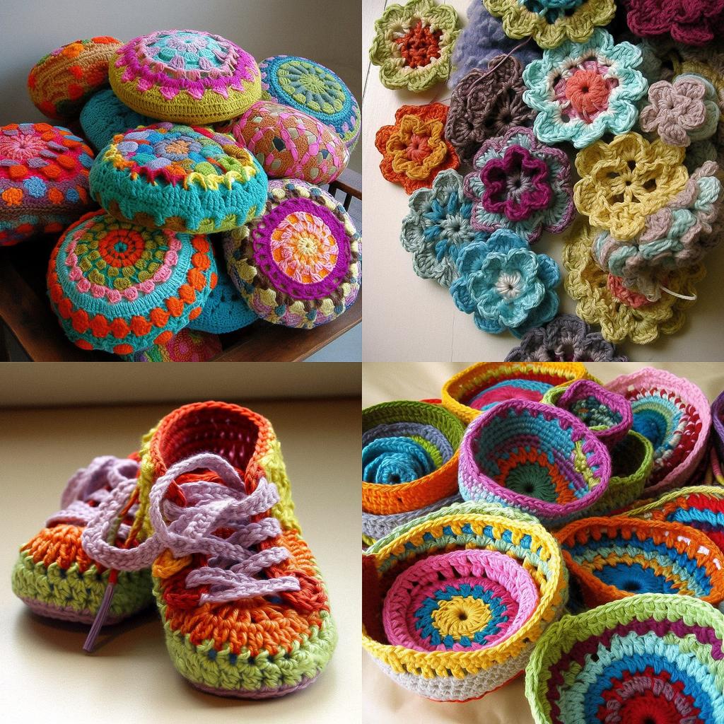 Crocheted style, Midjourney V5, render 1 of 4