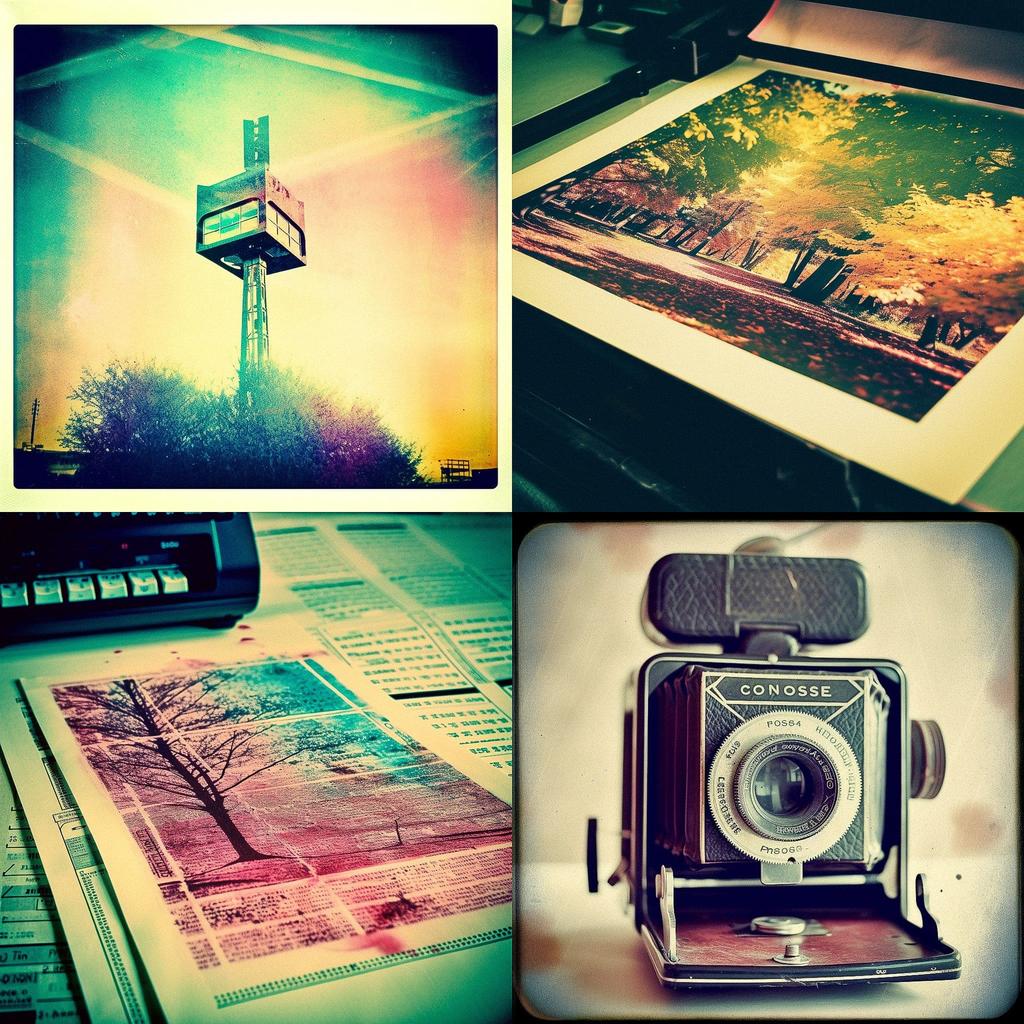 Cross processing print style, Midjourney V5, render 1 of 4