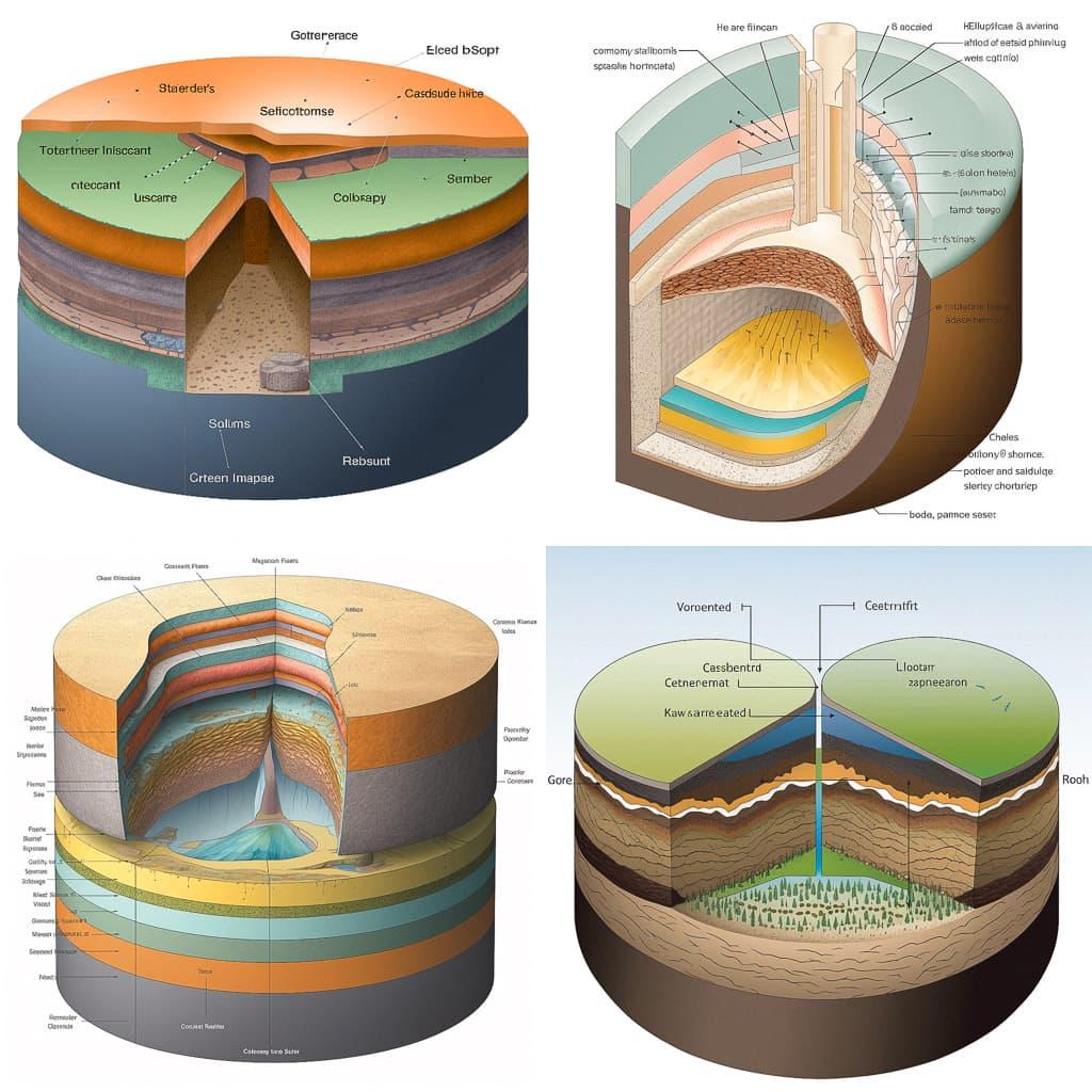 Cross-section diagram style, Midjourney V5, render 1 of 4